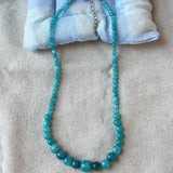 Aquamarine Natural Stone Beaded Necklace