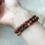 Brown Natural Stone Stacked Bracelet