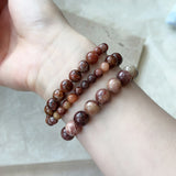 Brown Natural Stone Stacked Bracelet