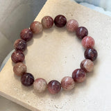 Brown Natural Stone Stacked Bracelet