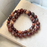 Brown Natural Stone Stacked Bracelet